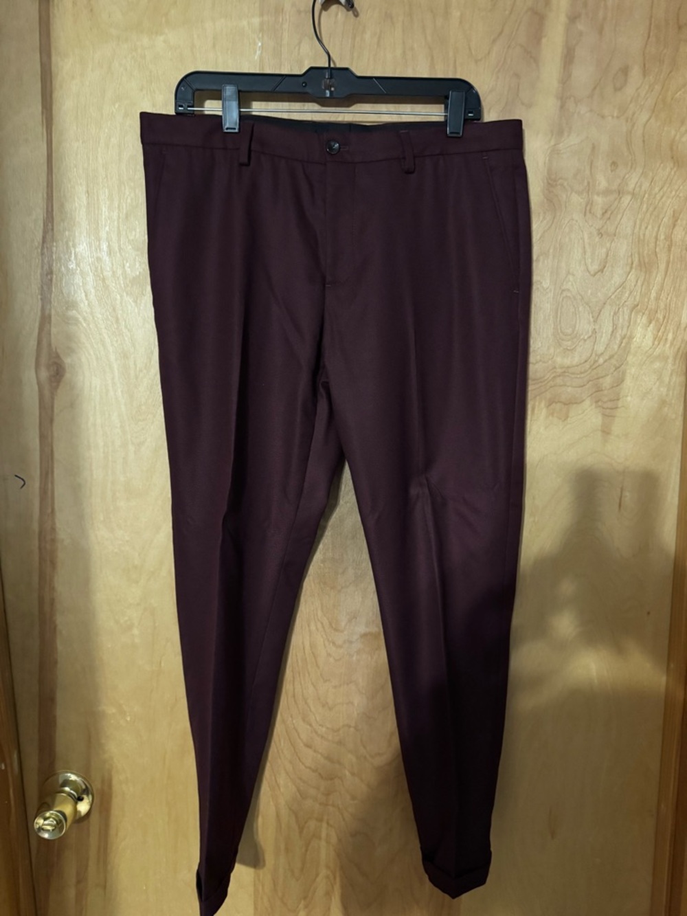 Zara Men's Dress Pants - Burgundy/dark wine color